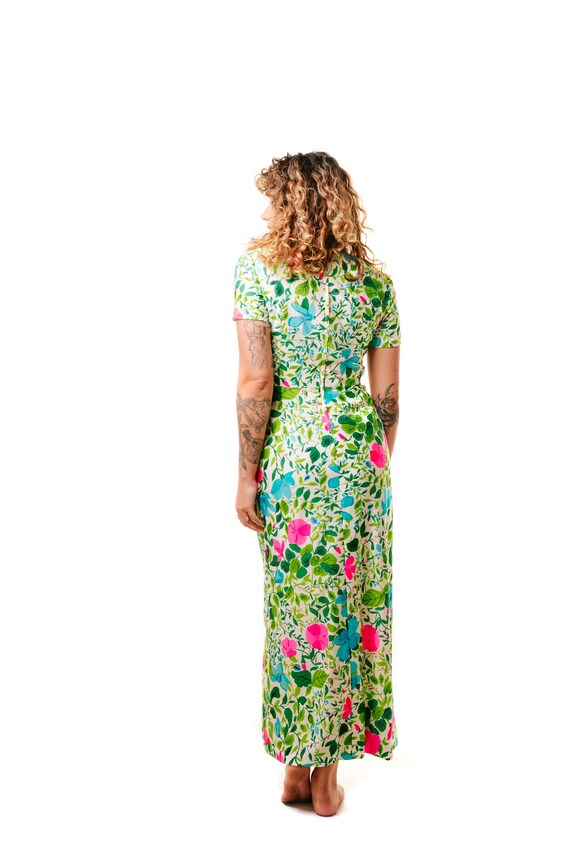 Floral 70's Garden Maxi Dress - image 2