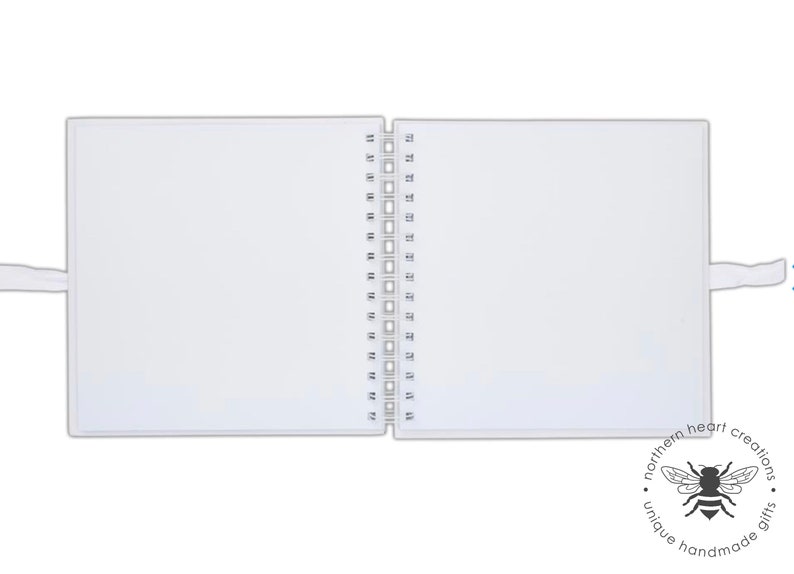 White Scrapbook Album 8x8 or 12x12 Scrapbooking Etsy