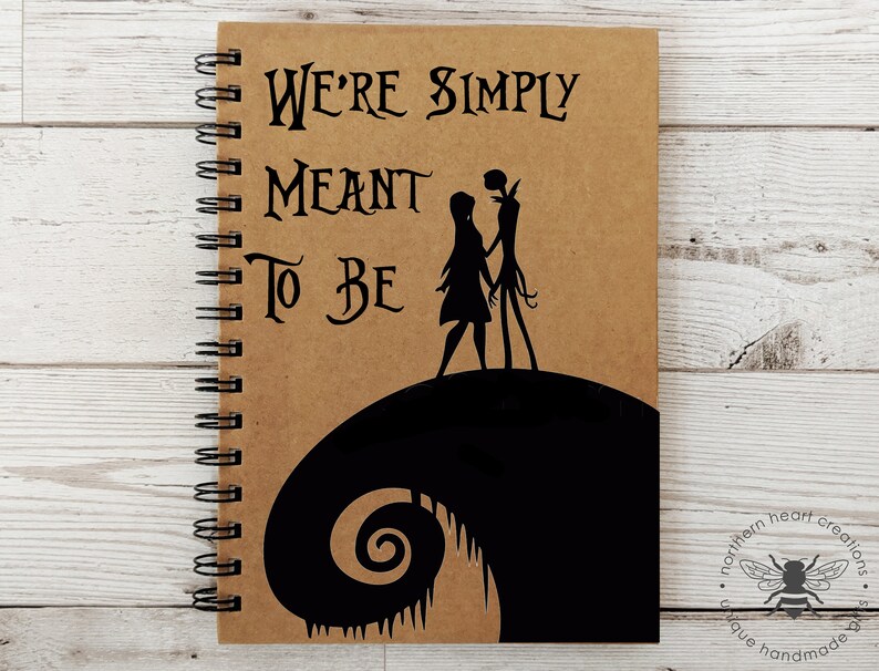 We're Simply Meant To Be Nightmare Before Christmas A5 | Etsy