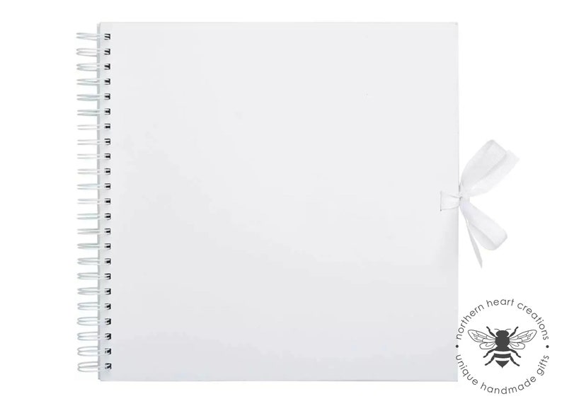 White Scrapbook Album 8x8 or 12x12 Scrapbooking Etsy