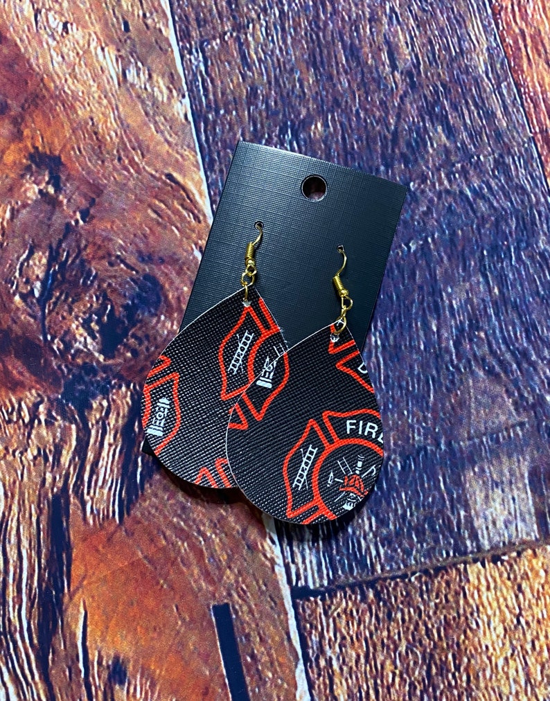 Firefighter Love Earrings