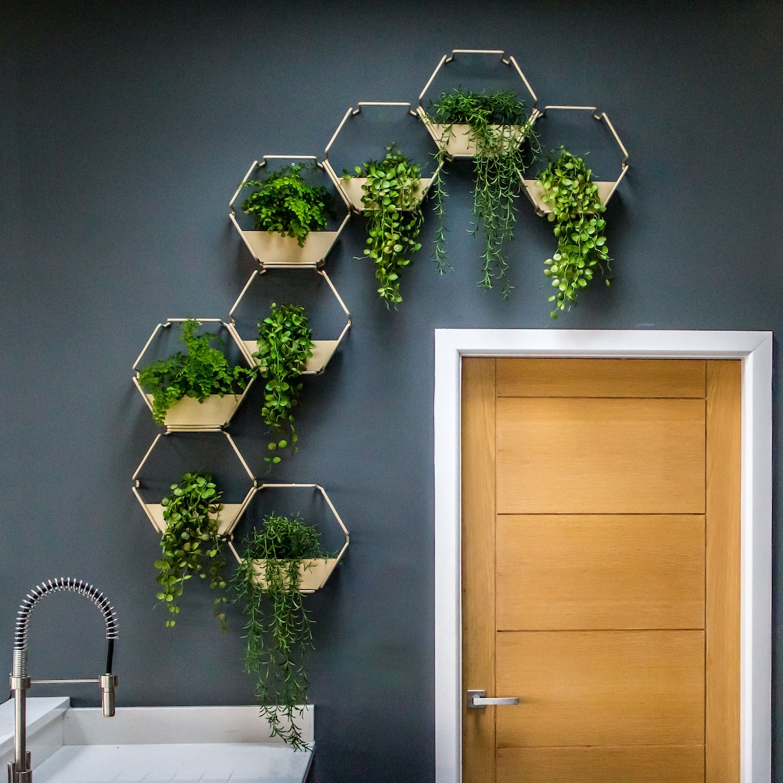 White Wall Planter Indoor Living Wall Modular Feature - Etsy UK