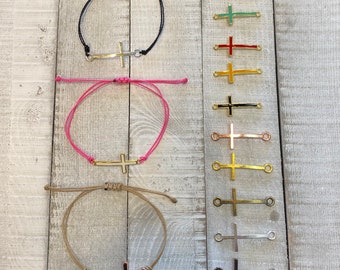 Cross Adjustable Bracelet - Cross Bracelet - Christian Jewelry  - Religious Jewelry - Cool Christian Jewelry - Gift for Christian