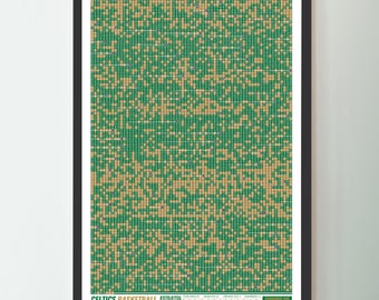 Boston Celtics "Every Game In History" Data Poster
