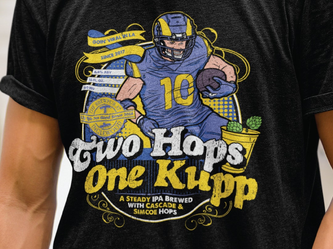 Cooper Kupp (Rams) Fake Craft Beer Label T-Shirt — Dustin Morrison Art