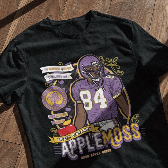 Randy Moss (Vikings) Fake Craft Beer Label T-Shirt