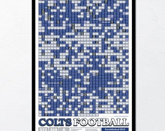 Indianapolis Colts "Every Game In History" Data Poster