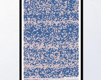Philadelphia 76ers: elke wedstrijd uit de geschiedenis | Muurdecoratie | Moderne basketbalprint, sportcadeau