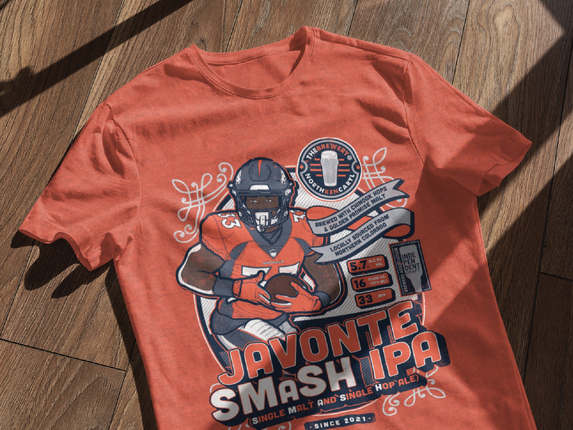 Javonte Williams Broncos Camiseta falsa de etiqueta de - Etsy España