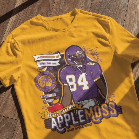 Randy Moss (Vikings) Fake Craft Beer Label T-Shirt