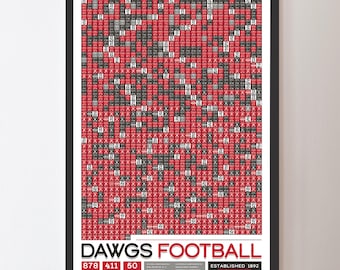 Póster con datos de "Todos los partidos de la historia" del fútbol de Georgia