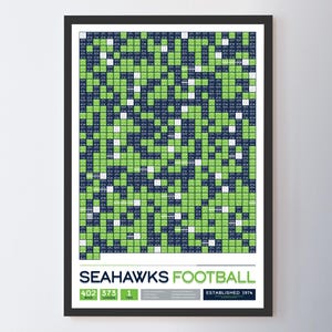Seattle Seahawks &quot;Every Game In History&quot; Data Poster