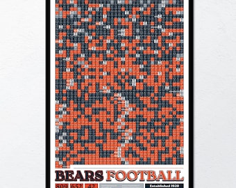 Chicago Bears "Every Game In History" Data Poster