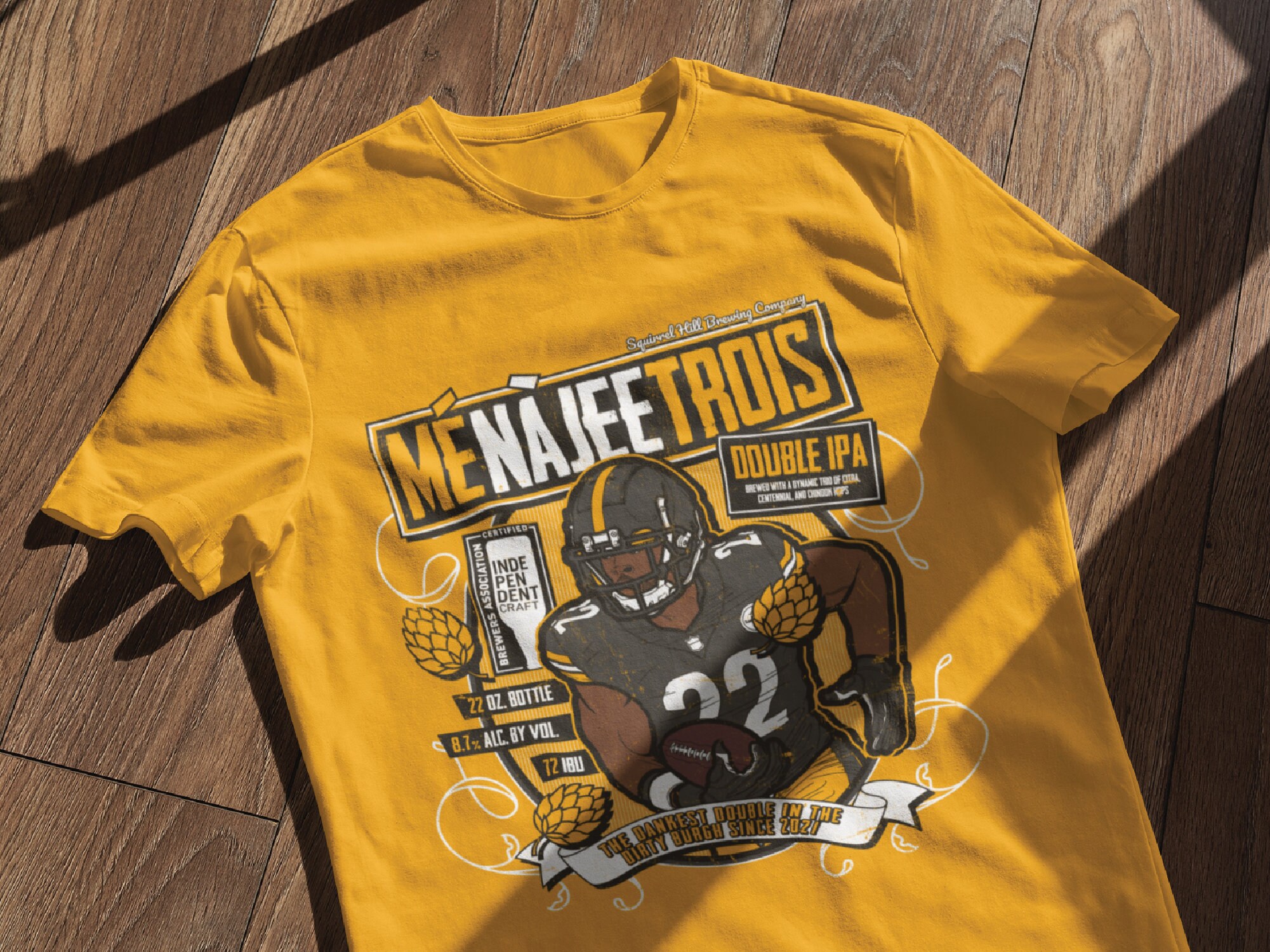 Najee Harris steelers Fake Craft Beer Label T-shirt - Etsy