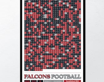 Atlanta Falcons "Every Game In History" Data Poster