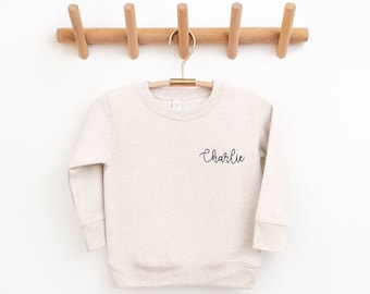 Embroidered Kids Sweatshirt, Embroidered Toddler Sweatshirt, Kids Name Shirt, Embroidered Kids Shirt, Toddler Embroidered Shirt, Name Shirt