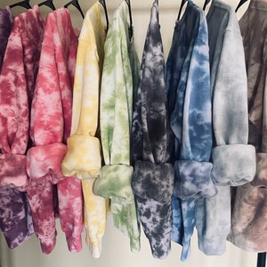 Tie Dye Sweatshirt, Neutral Tie Dye, Tie Dye Crewneck, Tie Dye Shirt, Women's Tie Dye, Tie Dye, Pink Tie Dye, Blue Tie Dye, Blank Tie Dye