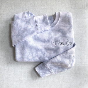 Embroidered Kids Sweatshirt, Embroidered Tie Dye, Toddler Tie Dye, Kids Tie Dye, Kids Name Sweatshirt, Toddler Embroidered Sweatshirt