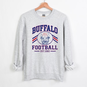 Buffalo Sweatshirt, Retro Buffalo Sweatshirt, Buffalo Football Shirt, Buffalo Shirt, Tan Buffalo Sweatshirt, Buffalo Sweatshirt, Buf Shirt