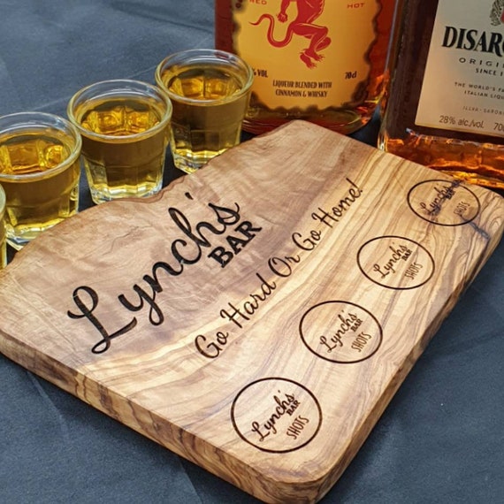 Gents Shot Glass & serving board Gents Shot Glass & serving board
