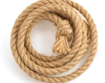 24mm Sisal Rope - Natural Sisal Rope For Crafts, Decking, Cat Posts, Parrots, Rustic Decor Rope