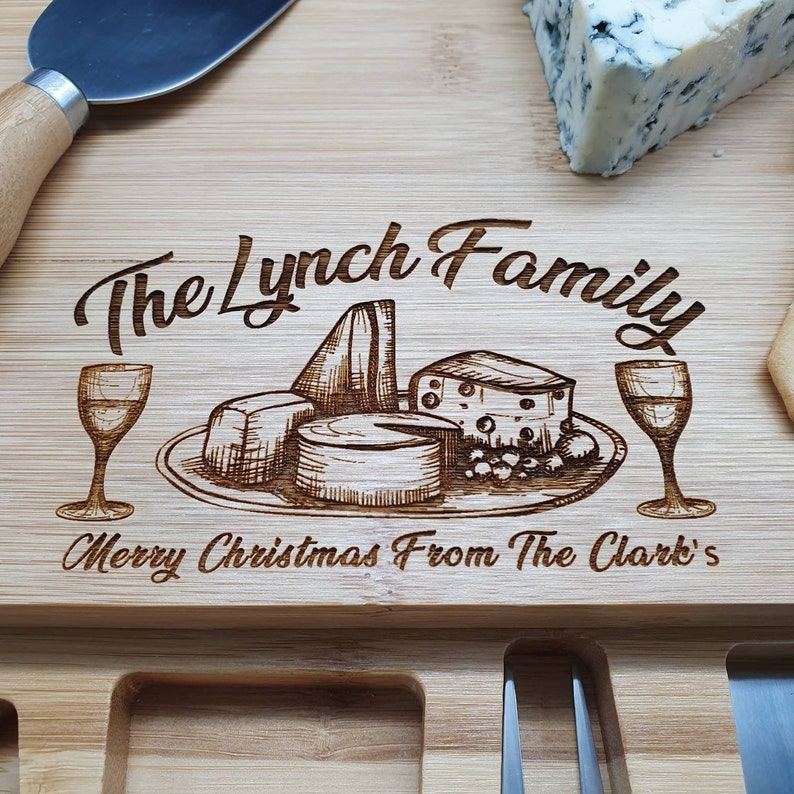 Housewarming Gift Custom Cheese Board Personalized Etsy