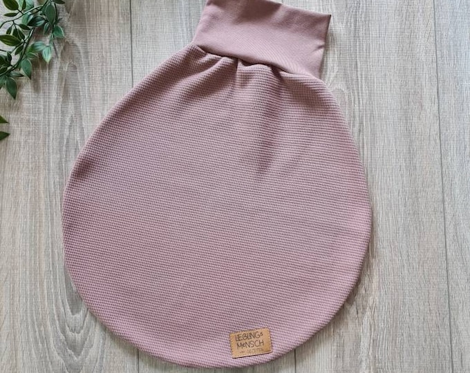 Waffle knit swaddle sack spring summer sack 100% cotton sleeping bag romper sack cuddle blanket jersey baby child grey light grey girl boy