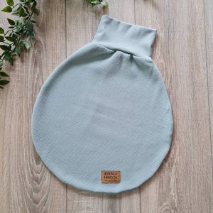 Sac d'emmaillotage en tricot gaufré Sac d'été de printemps 100 % coton Sac de couchage Sac de couchage Couverture câline Jersey Bébé Enfant Gris Gris Clair Fille Garçon