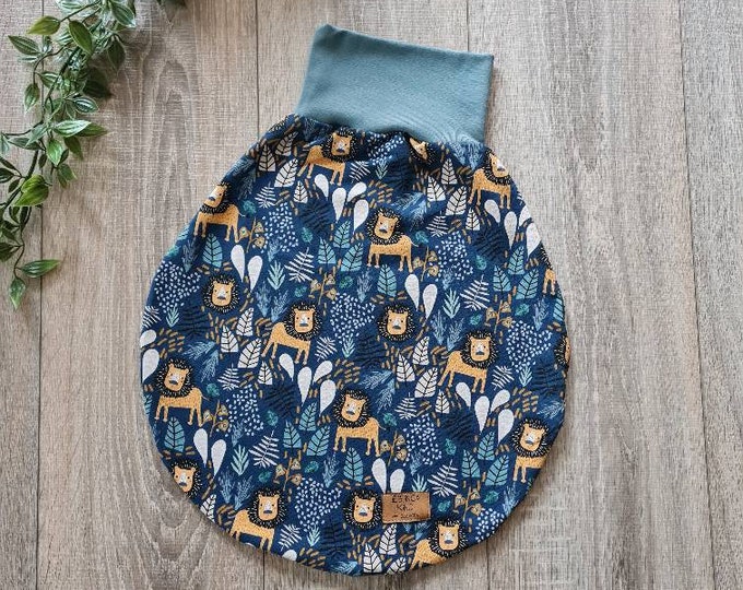 Swaddle bag sleeping bag romper bag cuddly blanket lined jungle lion animals lion lion baby child unisex TIDES