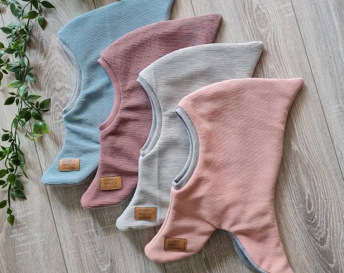 Rib Jersey Hipster Slip-on Hat Pointed Hat Beanie Knit Rib Jersey Hat Autumn Winter Warm Baby Child Girl Boy TIDES