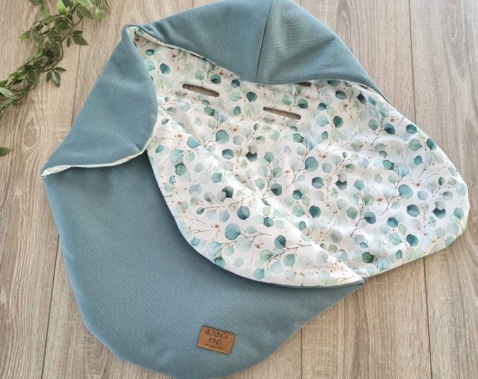 Warmly lined waffle knit swaddle blanket baby blanket for autumn winter and spring baby seat birth babysafe baby child unisex blanket