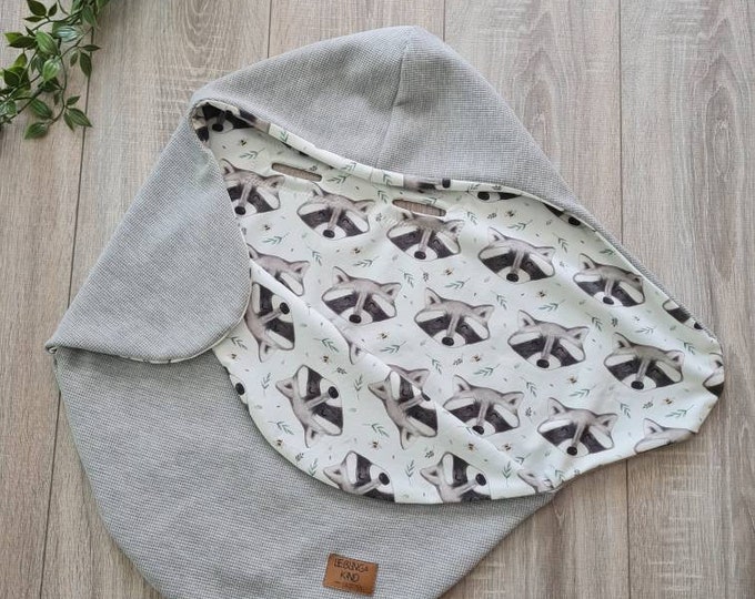 Light waffle knit swaddle blanket gray baby blanket summer autumn Maxi Cosi baby seat birth Babysafe jersey child unisex blanket GEZEITEN