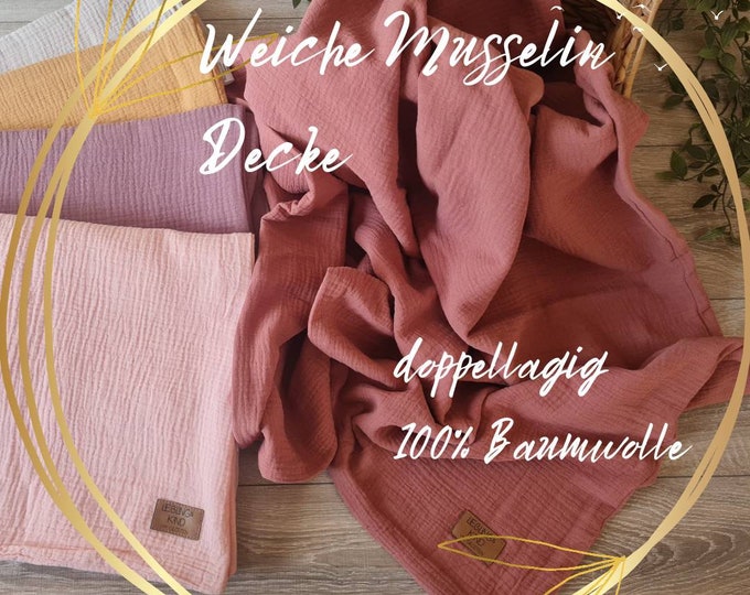 Soft muslin blanket clay summer blanket double layered made of 100% cotton baby cloth child girl baby blanket changing mat nursing cloth swaddle blanket