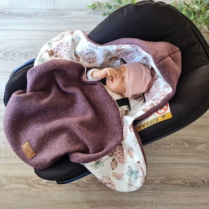 Walk wool blanket made of 100% new wool berry lined with jersey baby blanket winter spring baby carrier walk child girl blanket TIDES