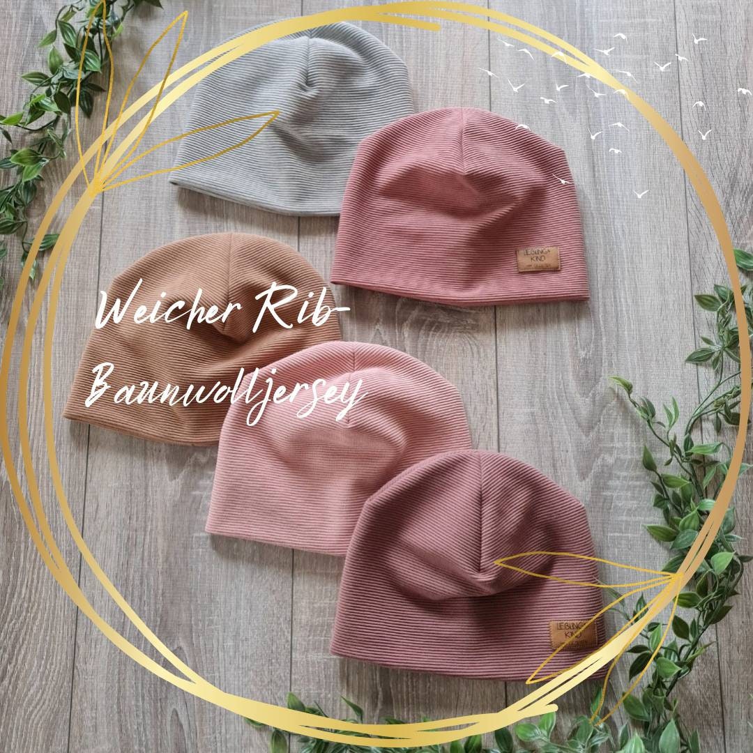 DRESHOW 4er-Set Baby-Mützen – Weiche Strickmützen, Verstellbar, Für Kinder 2–6 Jahre