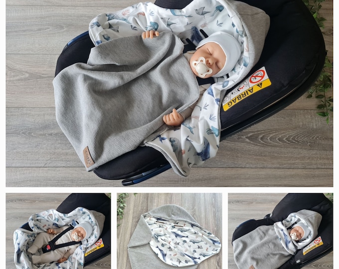 Light waffle knit swaddle blanket gray baby blanket spring summer baby seat birth babysafe jersey child unisex blanket