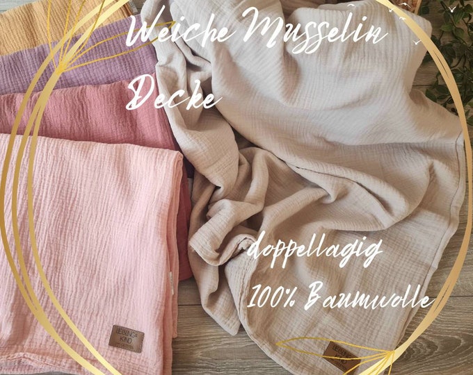Soft muslin blanket beige summer blanket double layered made of 100% cotton baby cloth child girl baby blanket changing mat nursing cover swaddling blanket