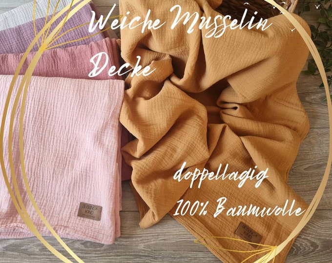 Soft muslin blanket caramel summer blanket double layer 100% cotton baby cloth child girl baby blanket changing mat nursing cover swaddling blanket