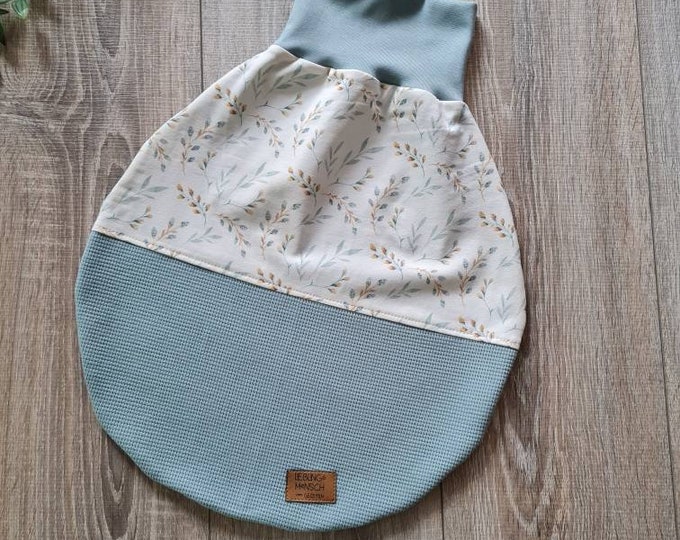 Waffle knit spring summer swaddle bag flowers 99% cotton sleeping bag romper bag cuddly blanket jersey fleece warm baby child pink girl