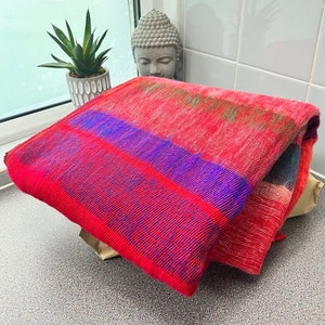 Wool Blanket Pattern11 Yak Shawl Soft Throws Travel Stole Light Weight Scarf Handmade 117cm * 240cm