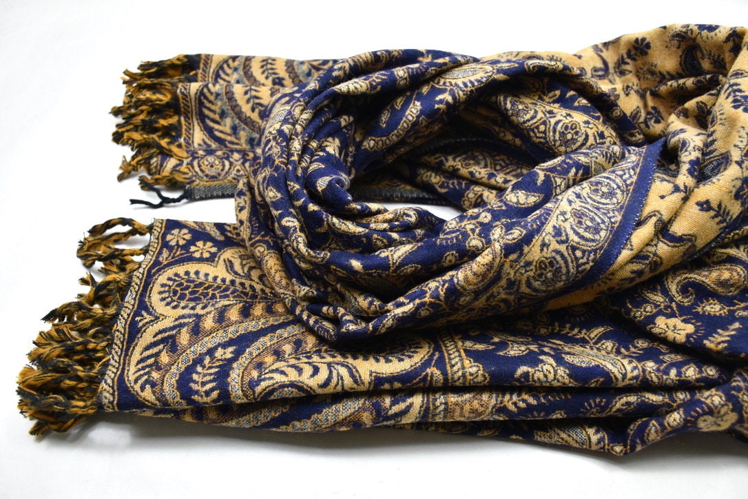 Wrap Yak Wool Shawl Large Scarf Reversible Travel Stole Wrap Yak Wool Shawl Large Scarf Reversible Travel Stole
