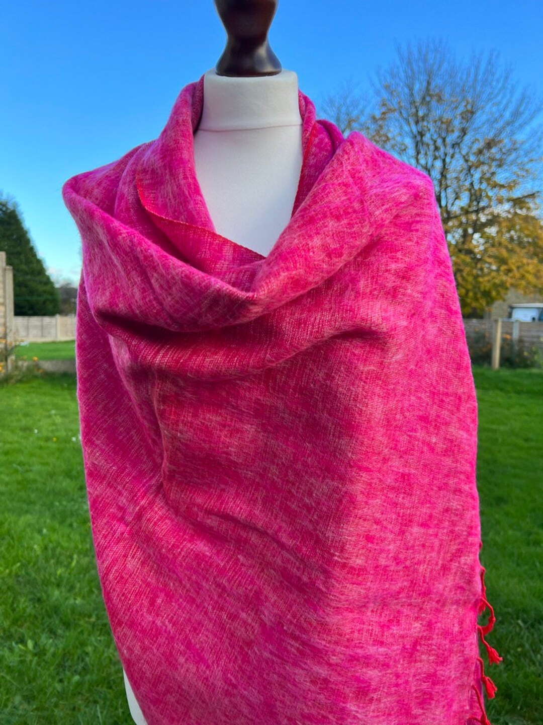 Yak Wool Code SRP Shawl Fringe Travel Wrap Hand Woven Scarf Yak Wool Code SRP Shawl Fringe Travel Wrap Hand Woven Scarf