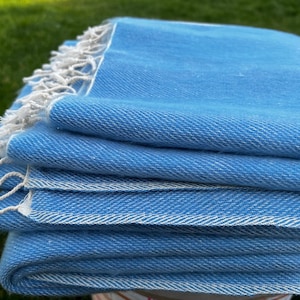 YakWool Blanket Travel Shawl Blue1 Light Weight Wrap Meditation Throws HandMade Large Scarf 240cm*117cm