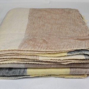 Yak Wool Blanket Code GYB0 Soft Throws Scarf large Elegant Travel Size Shawl Light Weight Wrap Himalayas Nepal