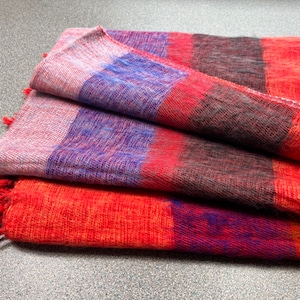 Wool Blanket Pattern12 Yak Shawl Soft Throws Travel Stole Light Weight Scarf Handmade 117cm * 240cm