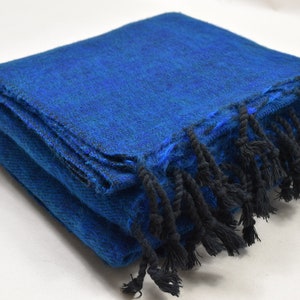 Blanket Yak Wool Wrap Code B3 Stole large Shawl Light Weight Throws Travel Meditation Beautifully Handcrafted