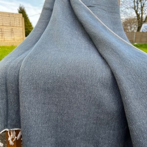 Yak Wool Oversized Shawl 280cm*150cm Throws Grey1 Blanket Travel Stole Meditation Wrap HandMade