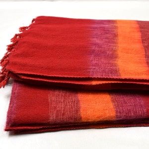 Yak Wool Blanket Code MCLS6 Soft Throws Scarf large Elegant Travel Size Shawl Light Weight Wrap 117cm * 240cm