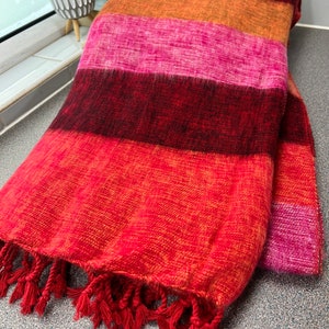 Wool Blanket Pattern10 Yak Shawl Soft Throws Travel Stole Light Weight Scarf Handmade 117cm * 240cm