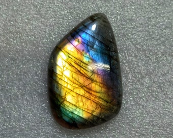 Loose Gemstone, 100/% Natural Multi Flashy labradorite Gemstone,Cabochon,Top Quality..! labradorite Pear Shape 34x22x9 MM